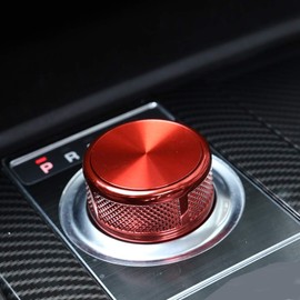 LLKUANG SV Zinc Alloy Replacement Gear Shift Knob Head for Land Rover Discovery Sport Discovery 4 LR4 LR5 L462 Range Rover Evoque Vogue Velar (Red, for Range Rover Evoque 2012-2016)