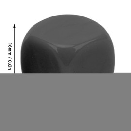 Dice Set, Solid Dice, Blank Dice, 6 Sided Dice, Board Game Dice, Party Game, Educational Game, Set of 30 (Black)