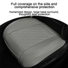 KHGUZ 2PCS Leather Car Seat Cover, Vehicle Front Bottom Seat