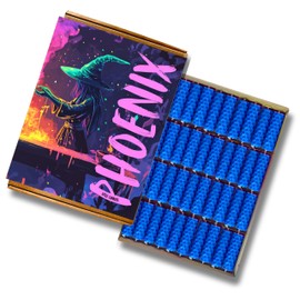 40 Mini 2" Beeswax Spell Candles – Customisable Colours or Mixed Set – Includes 6 Simple Spells & Colour Correspondence Sheet (Dark Blue)