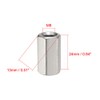 sourcing map M8 X 1.25-Pitch 24mm Length 304 Stainless Steel