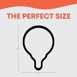 Golf Ball on Tee Cookie Cutter with Easy to Push Design (4.5 inches)