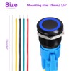 DMiotech 2 Pack 19mm / 3/4" Aluminium Alloy Momentary Push