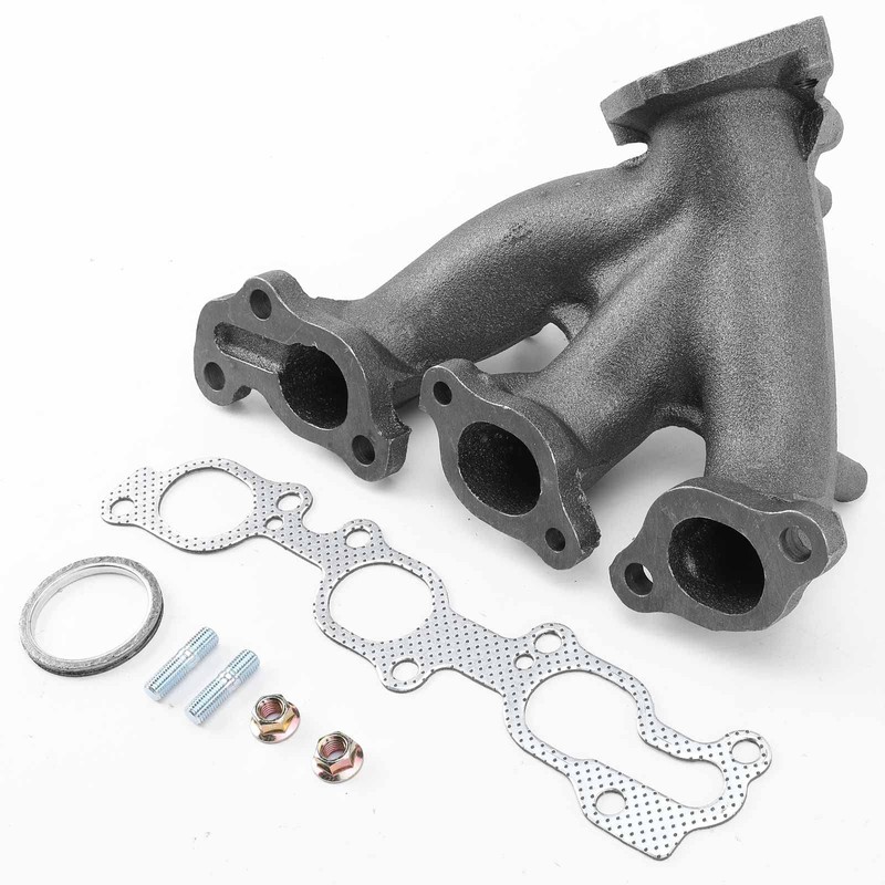 A-Premium Rear Engine Exhaust Manifold Kit W/Gasket & Studs &