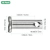 M METERXITY 10-Pack Single Hole Clevis Pins, M5 x 16mm