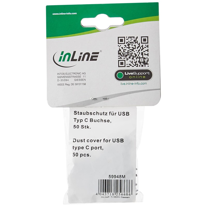 InLine® 59948M Dust Protection for USB C Female Pack of