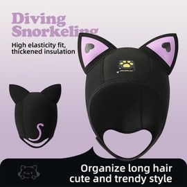 Diving Hood 3mm Neoprene Wetsuit Hood Durable Stretchable Diving Hood, Surfing Thermal Hood for Snorkelling Kayaking Sailing Canoeing