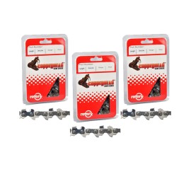 Rotary Copperhead 3PK .043 1/4" 72 LKS Semi Chisel Chainsaw Chains