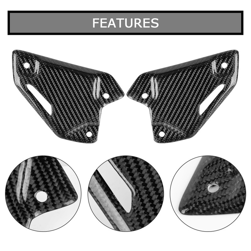 PSLER Motorcycle Foot Peg Heel Guards Rearset Protector for Z900