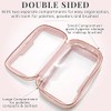 Clear Travel Makeup Bag - Pink