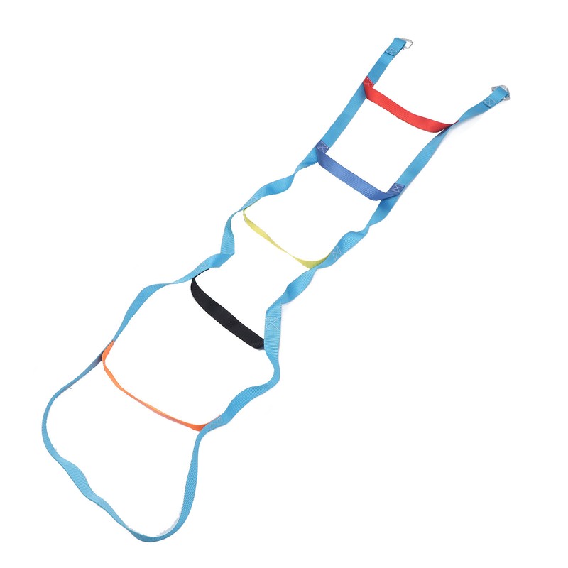 Kids Rope Ladder 6.6ft 6 Steps Colorful Climbing Rope Ladder