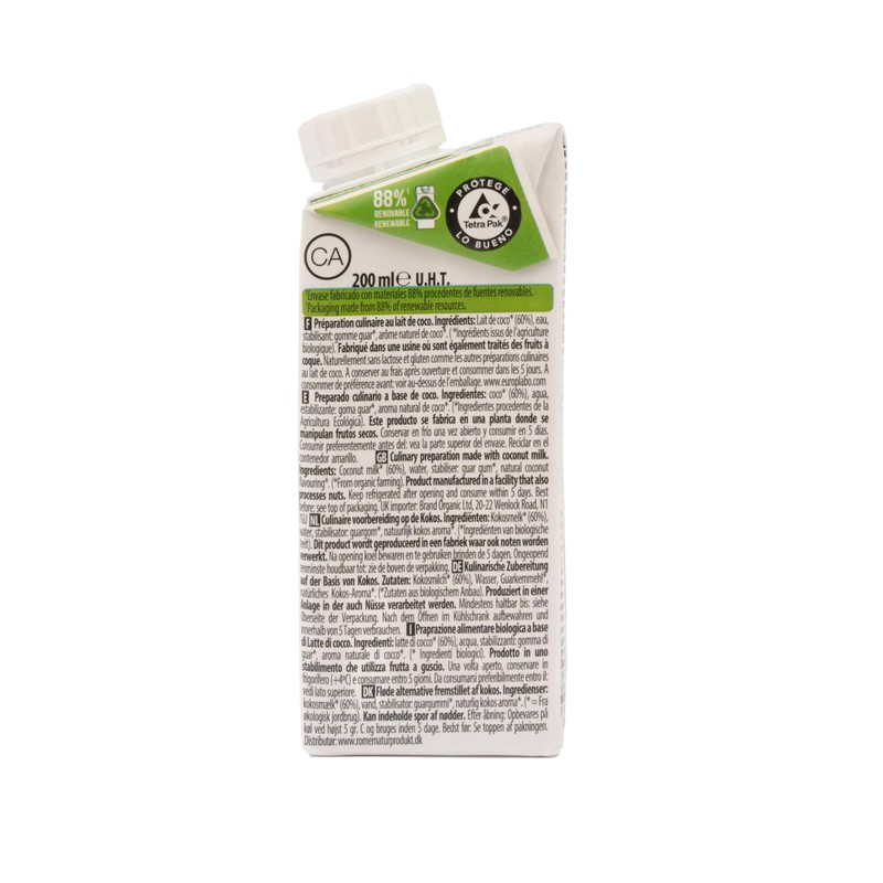 Ecomil Cuisine Coco 200 ml