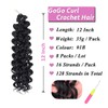 Samtress 12 Inch Gogo Curl Crochet Hair 8 Packs Pre-looped
