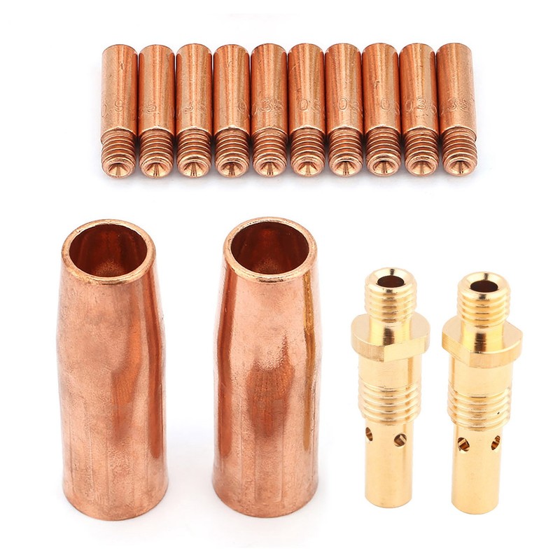 14 pcs/set Nozzle Diffuser Tip Kit for Tweco MIG Welding
