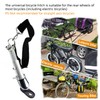 Universal Heavy-Duty Steel Bicycle Trailer Hitch Coupler - Quick-Release Connector