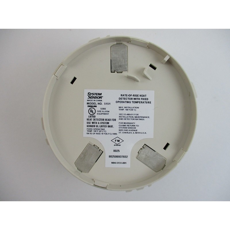 System Sensor 5151 - Fixed Rate Of Rise Heat Detector