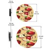 XMNYGJ Apple Painting Wall Clock 12 Inch Silent Non Ticking