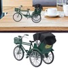 Rickshaw Model Retro Design Decorative Interesting Alloy 3 Wheel Rickshaw