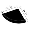 Halyuhn 2 Tier Glass Corner Shower Shelf for Inside Shower,