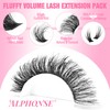 ALPHONSE Fluffy Lash Clusters with Bottom Lashes 12-20MM Cluster Eyelash