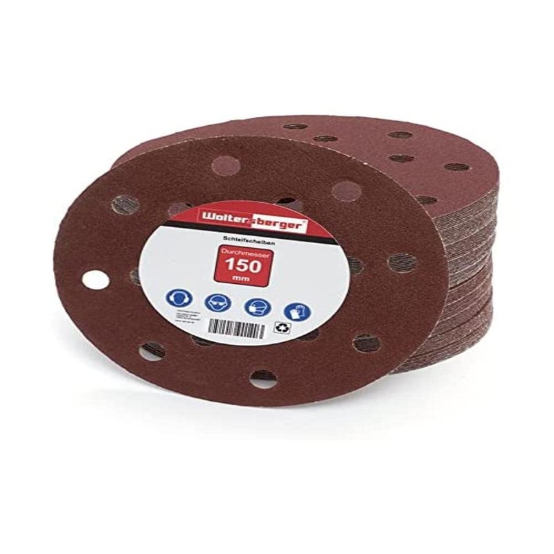 Woltersberger Sanding Disc, 150 mm, Gold, Green, Red