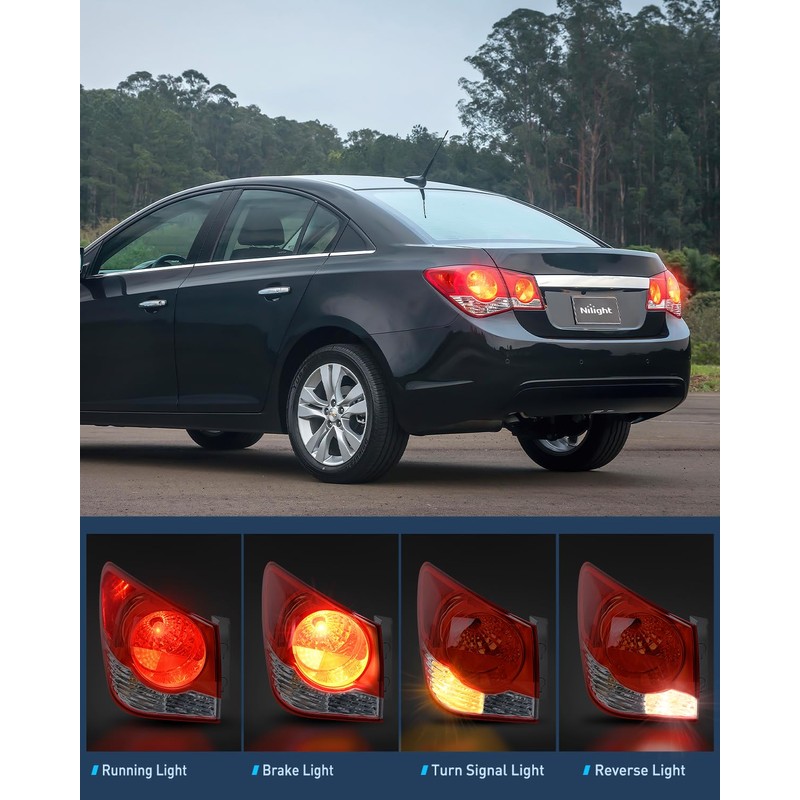 Nilight Taillight Assembly Compatible with 2011 2012 2013 2014 2015
