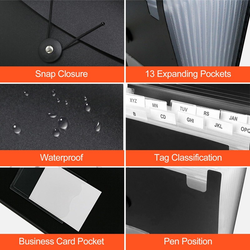Newpop Document Folder A4, Expanding Folder A4, Folder System, Document