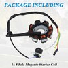 JOYYANGFANG GY6 8 Pole 5 Wire Ignition Stator Magneto for