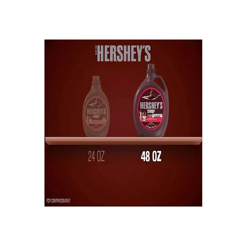The Hershey Company HERSHEY'S Chocolate Syrup, 48 oz., 2 pk.
