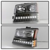 ACANII - For 2003-2006 Chevy Silverado 1500 2500 3500 Black