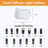 Camera Flash Bounce Diffuser Light Softbox [3-Pack] for speedlight Photography