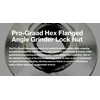 Pro-Graad 5/8-11 Angle Grinder Flange Nut, Hex Flanged Replacement Lock