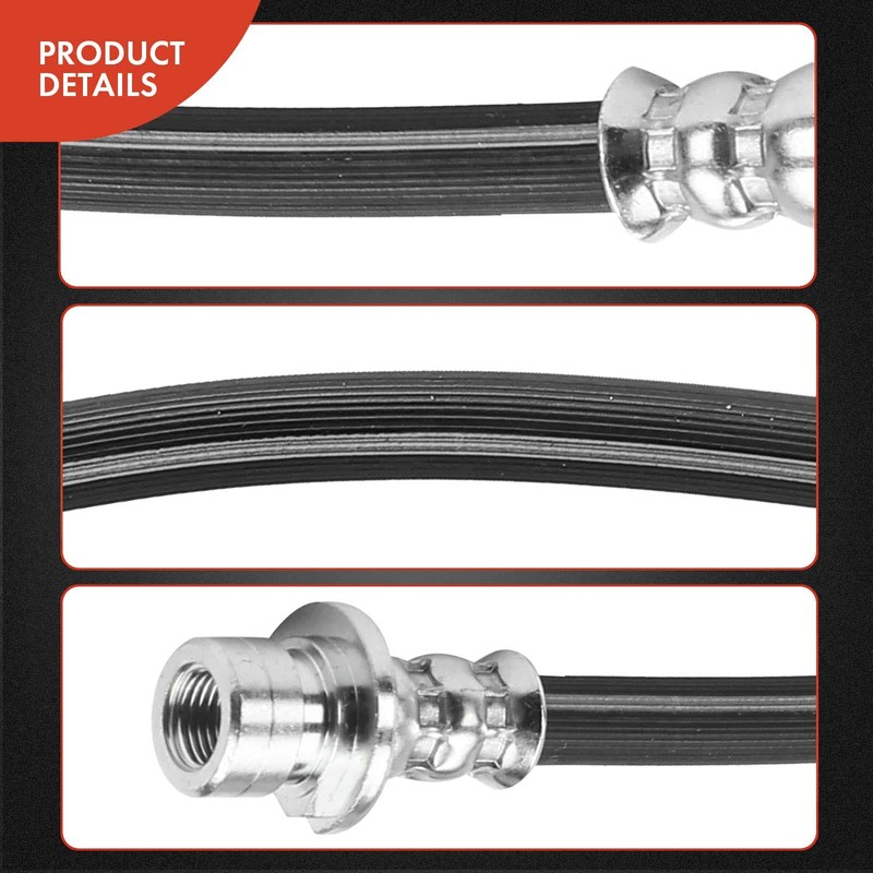 A-Premium Front Driver and Passenger Brake Hydraulic Hoses Compatible with