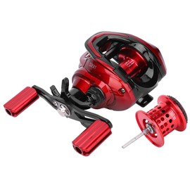 Baitcasting Fishing Reel 6 Gear Centrifugal Magnetic Dual Brake Spinning Reel 18+1 Bearing(Left Hand )