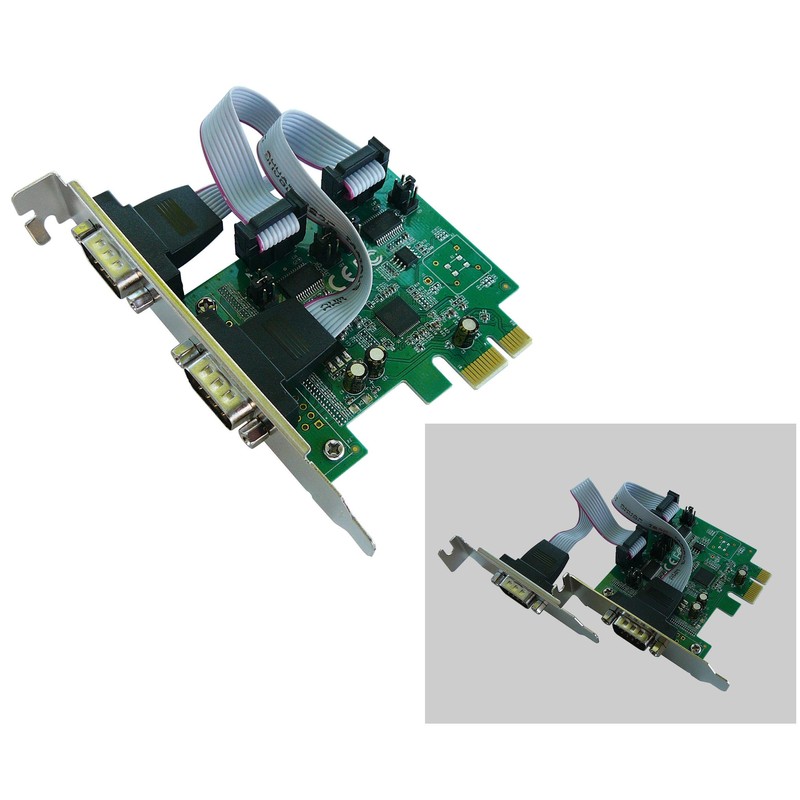 KALEA-INFORMATIQUE PCI Express PCIe Serial RS232 Controller Card with 2