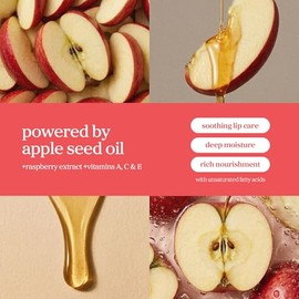 NOONI Appleberry Lip Oil - Aceite Labial Hidratante con Extracto de Frambuesa y Aceite de Semilla de Manzana 3.3 ml