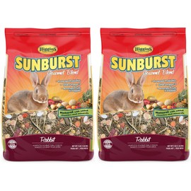 Higgins 2 Pack of Sunburst Gourmet Blend Rabbit Food, 3 Pounds Each