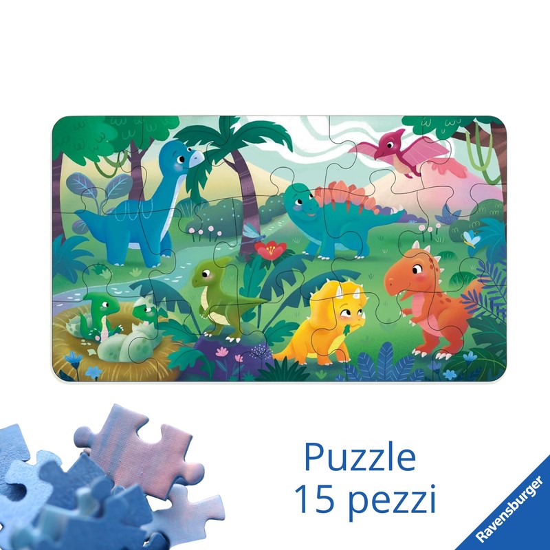 Ravensburger - Puzzle Cuccioli di dinosauro | Puzzle Bambini 3