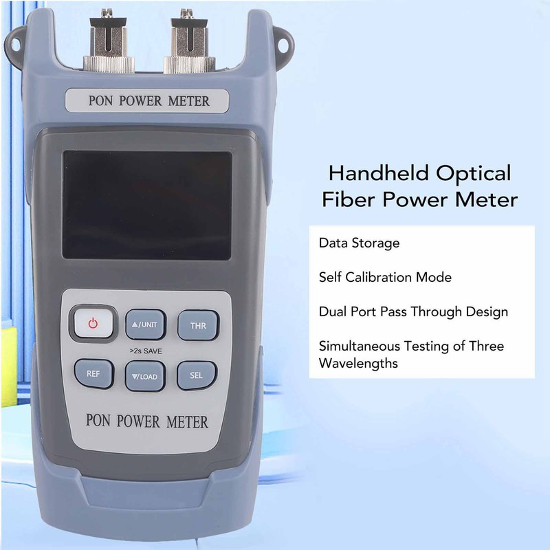 Handheld LCD Optical Power Meter PON Network Detector Fiber Optic