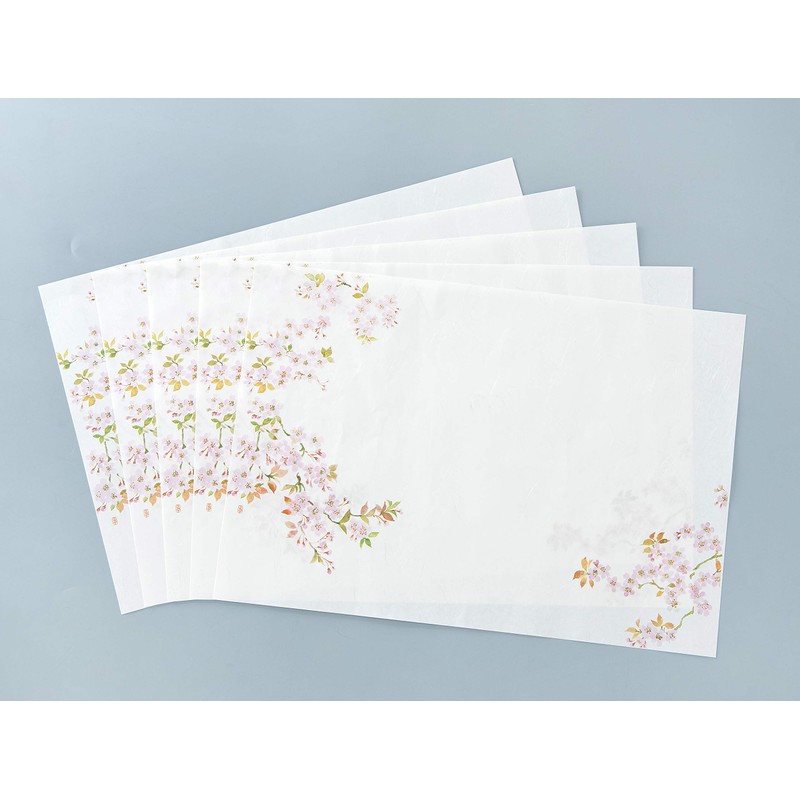 Japanese Table Mat, Cherry Blossom Pattern, Pack of 5