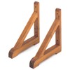 Takasho Lattice Stand Natural Wood Set of 2