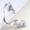 Cimenexe Punk Wings Ear Cuff Earring Silver Dragon Wings Cuff