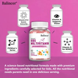 Balincer Multivitamin Gummies - Bone and Joint Support, Immune System Health