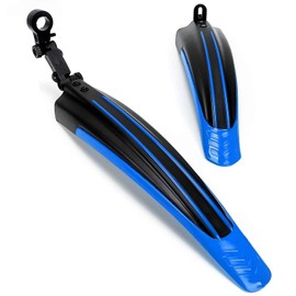 Fat-Cattie Bike Fender Set,Adjustable Road Mountain Bike Bicycle Cycling Tire Front/Rear Mud Guards Mudguard Fenders Set (Blue)