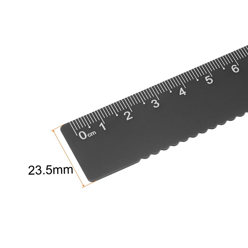 sourcing map 3pcs Straight Ruler 15cm Metric Aluminum Alloy Ruler