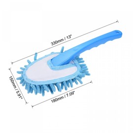 sourcing map Microfibre Chenille Washable Duster Cleaning Tool Duster Blue