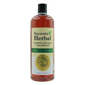 Secreto Herbal. Shampoo de Caballo y Romero, anticaída y cremiento Secreto Herbal, 1 L  Acondicionador con Cola de Caballo y Jalea Real, 1 L          