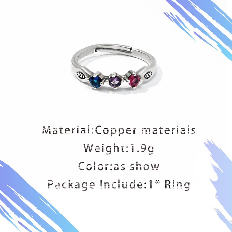GAUEIOUR Gojo Satoru Ring Cosplay,Anime Peripheral Rings Gojo Goh COS