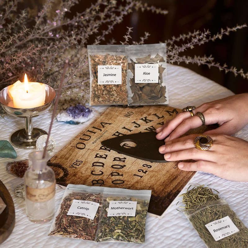 35Pcs Dried Herbs for Witchcraft Supplies, Dried Herb Kit for