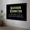 Rauchen Verboten Schild | Vintage-Design | Ideal für Büros und